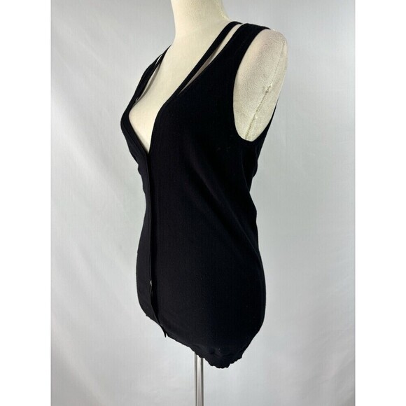 Theory Knit Vest Black Small Sleeveless Top - Picture 1 of 9
